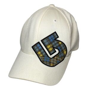 Burton Fitted Flex Fit Hat Adult Men’s Size S/M Plaid Logo Snowboarding Cap